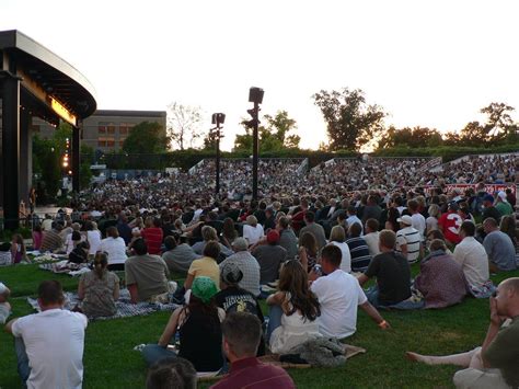 Ogden Amphitheater on a summer night in downtown Ogden. Utah Vacation ...