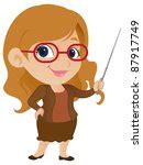 Professional Woman Teacher Cartoon Stock Photos - Public Domain ...