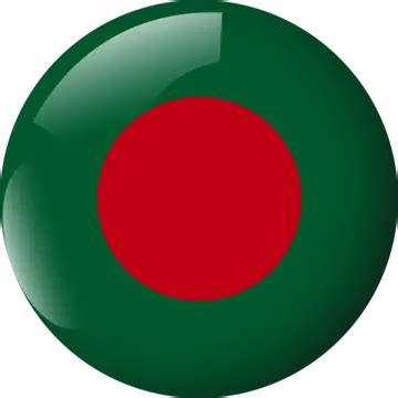 Bangladesh Round Flag Glossy Glass Effect Vector Transparent Background ...