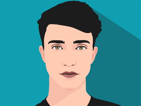 Flat Vector Portrait by HM Milaners on Dribbble