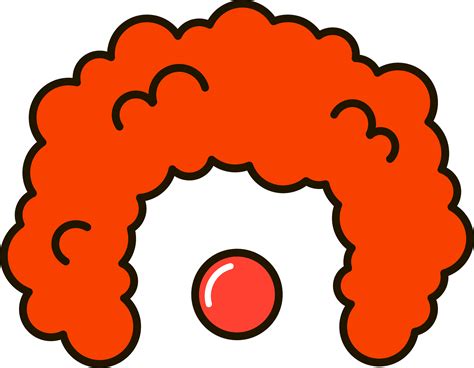 Transparent Background Clown Wig Png - Free Logo Image