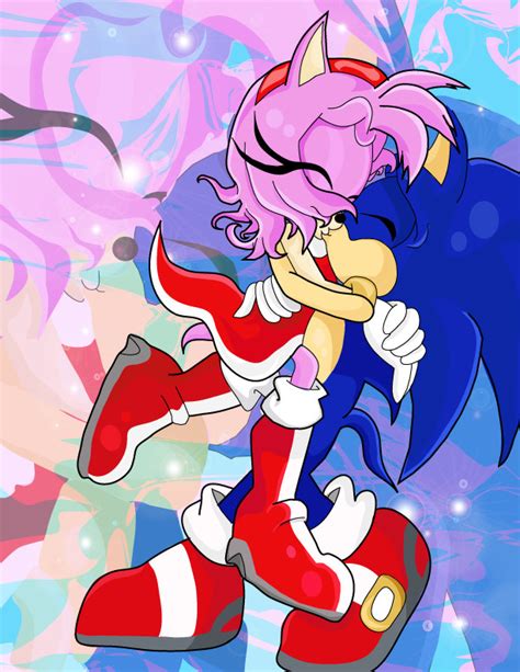 SonAmy victory kiss by Moon-Shyne on DeviantArt