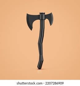 Ancient Battle Axe Double Blade Fantasy Stock Illustration 2207286909 ...