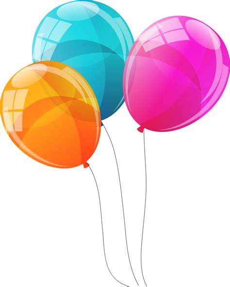 Color Glossy Balloons Background Vector Illustration 11016191 PNG