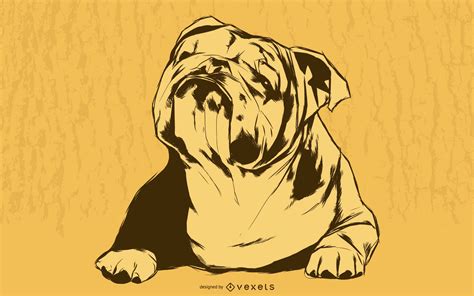 Bulldog Illustration Vector Download