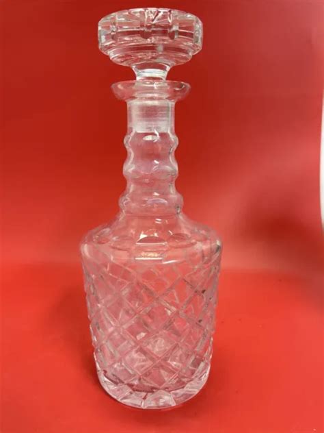 WEDGWOOD DRAMBUIE FULL Lead Crystal 9" Decanter with Stopper Made in Yugoslavia $43.00 - PicClick