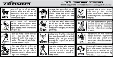 Astrological Rashifal; Dainik Astrological Rashifal in Nepali