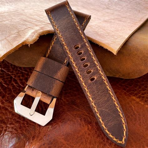 Sentinel Gold Watch Strap | Brown Watch Strap | Vintager Straps