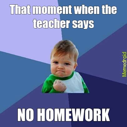 NO HOMEWORK - Meme by drinu3 :) Memedroid