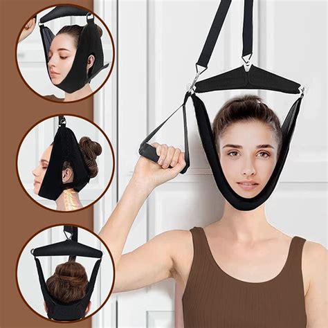 Neck Traction Device Over Door For Home Use, Portable Stretcher Hammock Pain Relief, Physical ...