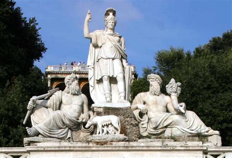 Italy Scrapbook - Rome 18 - Statue of the She-Wolf Nursing Romulus and Remus in the Piazza del ...