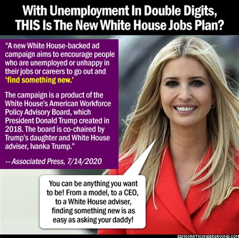 Progressive Charlestown: Out of work? Ivanka says “find something new”