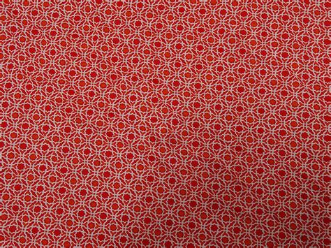 Red Geometric Print Apparel Fabric Sewing Material Home | Etsy