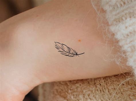 Small Feather Tattoo