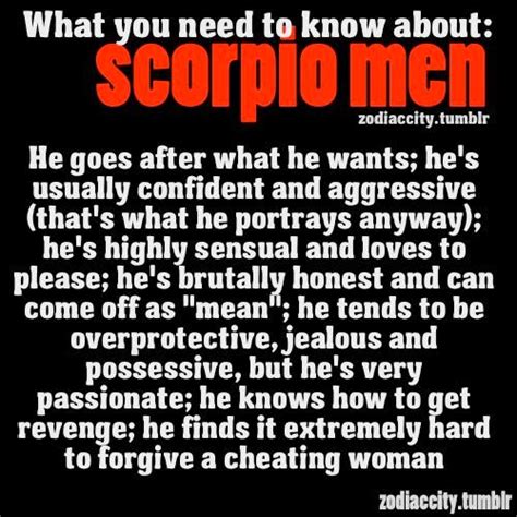 Scorpio Men Traits | Scorpio Quotes