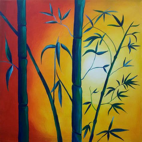 Regular Painting Bamboo and Sunlight Acrylic Painting Service, Type Of Property Covered ...