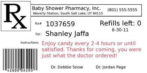 Prescription Label Template Download - printable label templates ...