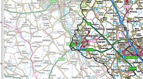 Bedfordshire County Map (2021) – Map Logic