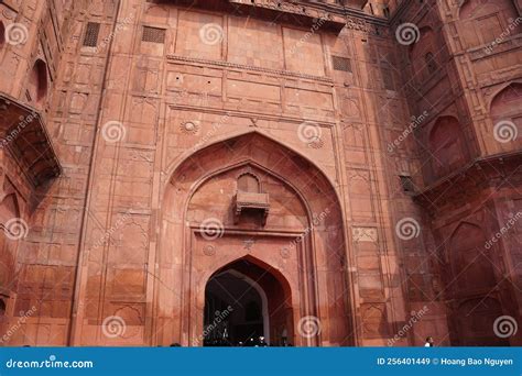 Architecture of Red Fort in New Delhi, India Editorial Stock Image ...