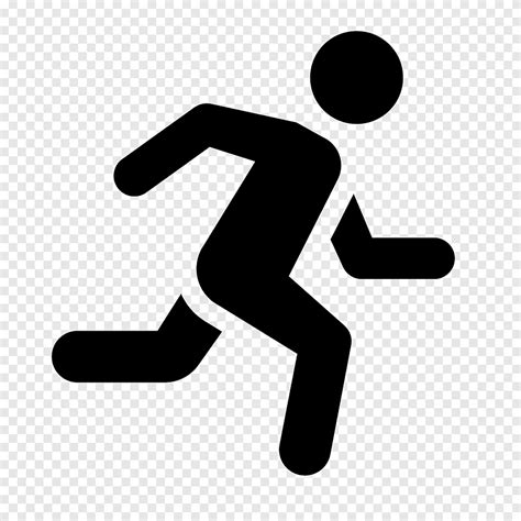 Person running sign, Computer Icons Running Man, jogging, angle, text png | PNGEgg