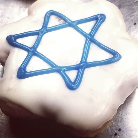 Happy Hanukkah from the Bakers @ Belle!!! @bellekitchenokc #doughnut #doughnuts #donut #donuts # ...