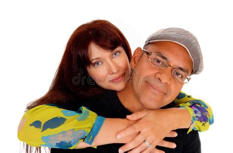 Wife hugging her husband. stock photo. Image of caucasian - 59470344