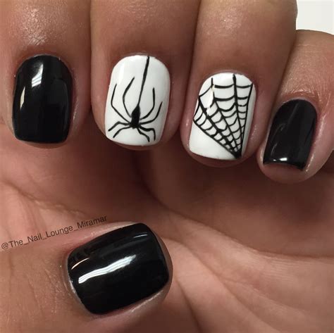 Spider web Halloween nails art design | Halloween nails easy, Halloween ...