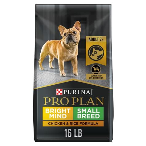 Purina Pro Plan Small Breed Senior Dog Food, Bright Mind 7+ Chicken ...