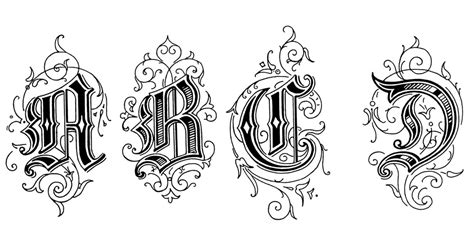 Gothic Letters - Karen's Whimsy