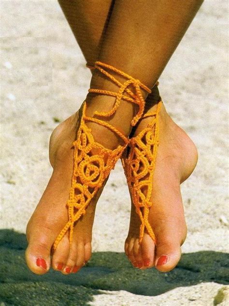 Crochet - Crochet Barefoot Sandals Free Pattern