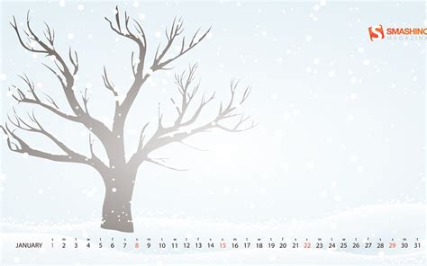 The Tree-January 2017 Calendar Wallpaper Preview | 10wallpaper.com