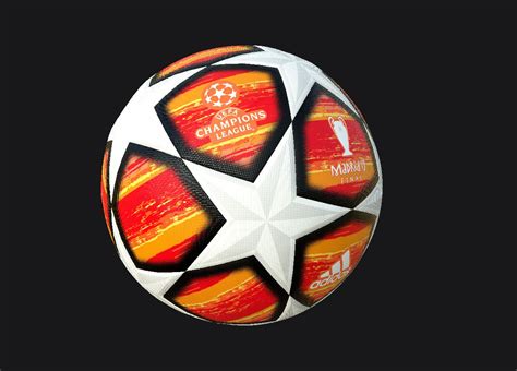 3d model of the champions league 2019 official ball. Two versions ...