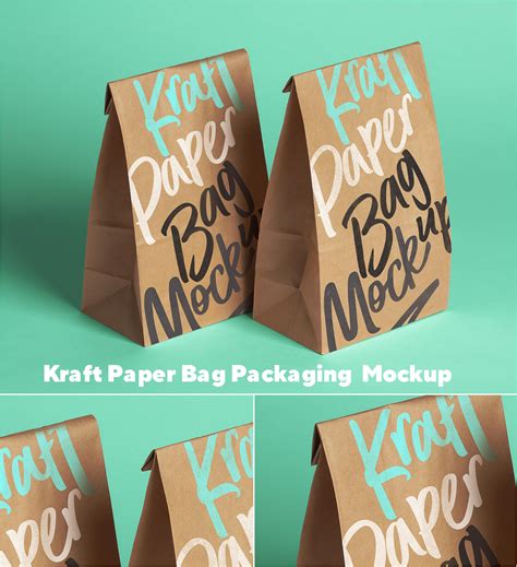 Kraft Paper Food Packaging Mockup | Free download