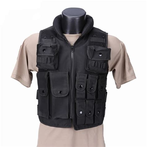 Police SWAT Tactical Vest Military Tactical Vest Army Hunting Molle Airsoft Vest Outdoor Body ...