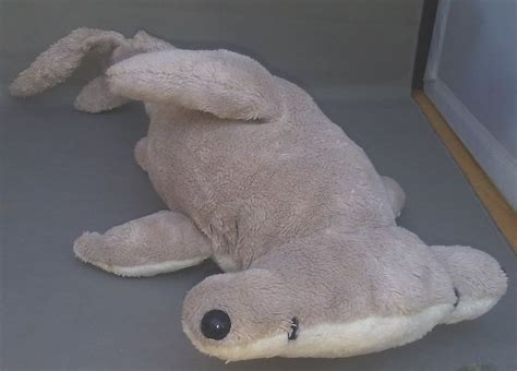 Hammerhead Shark soft plush 16" long gray white black Fiesta #FiestaToy | Hammerhead shark, Soft ...