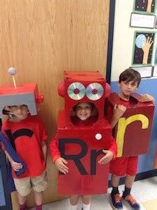 Letterland Red Robot costume | school projects | Robot costumes, Letterland costumes, Cute ...