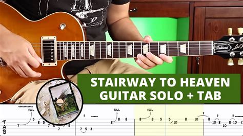 Stairway To Heaven - Led Zeppelin - Guitar Solo + TAB - Lesson/Playthrough - YouTube