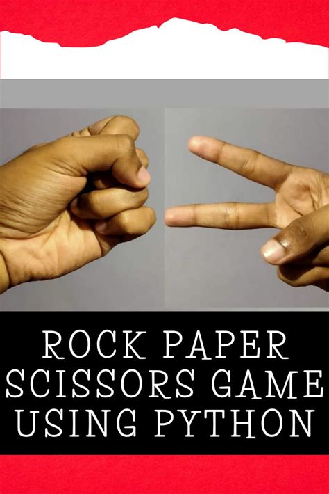 Rock Paper Scissors Game using Python Tkinter | Rock paper scissors ...