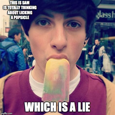 Sam With Popsicle - Imgflip