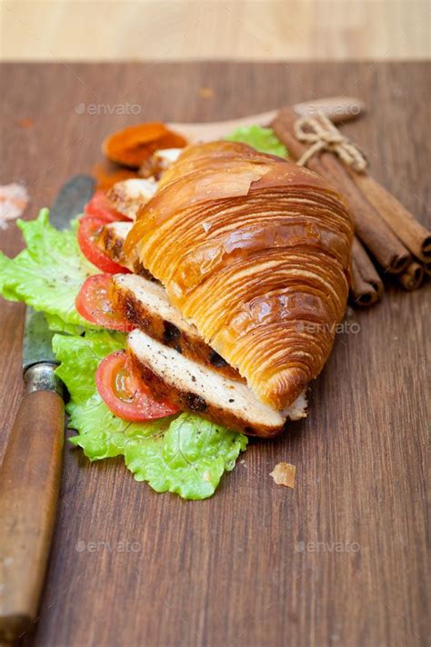 savory croissant brioche bread with chicken breast in 2024 | Brioche bread, Croissant, Sweet ...