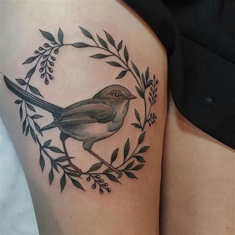 Pin by Tegan Greene on Wren Tattoo | Girl thigh tattoos, Bird tattoos ...