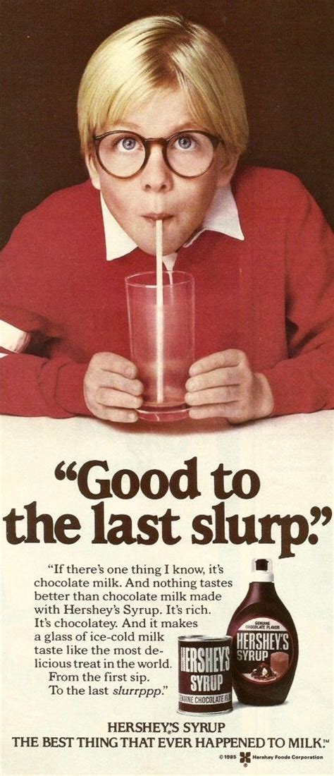 Hershey’s Syrup 1985 Ad w/Messy Marvin | Chocolate syrup, Print ads, Vintage ads