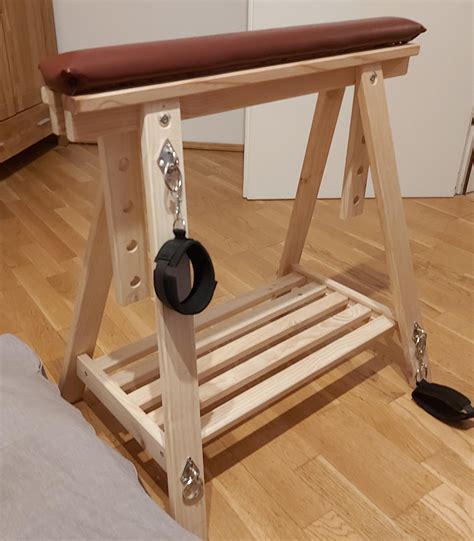 Homemade spanking bench from a "tuned" wooden jack stand : r/BdsmDIY