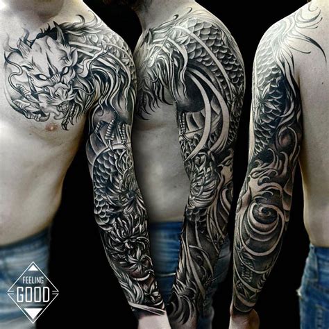 full sleeve tattoo concepts #Fullsleevetattoos | Dragon sleeve tattoos, Sleeve tattoos, Tattoo ...