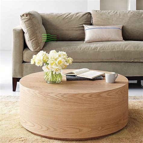 West Elm round wood coffee table | Maegan Tintari | Flickr