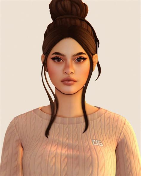 sim download: selena gomez | wildmelon | Sims 4 black hair, Sims cc ...