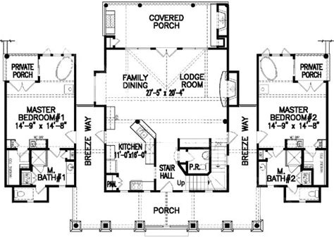 2 Bedroom House Plans With 2 Master Suites | Master suite floor plan, House floor plans, Master ...