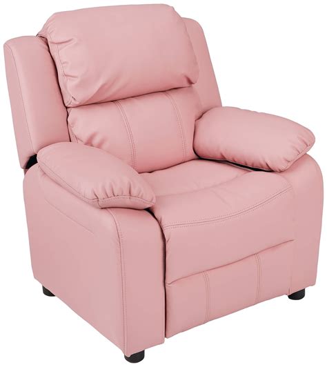 Pink Recliner Sofa Full Leather Living Room Furniture Corner Recliner ...