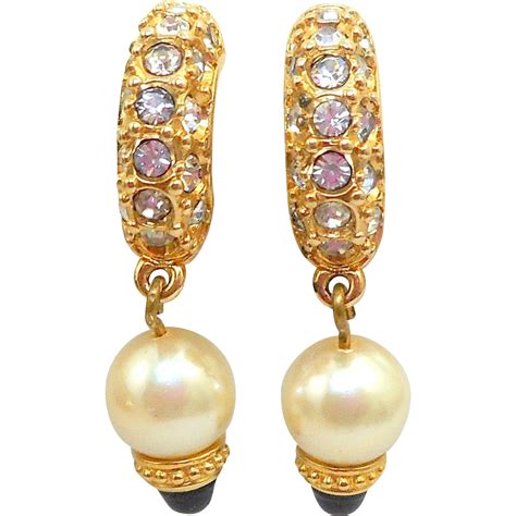 Swarovski Pearl Drop Earrings | Drop earrings, Swarovski pearls, Earrings