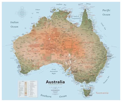 Australian Wall Maps